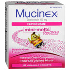 MUCINEX CHILD MINI MELTS CLD&FL PKT 12CT