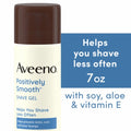 Aveeno Shave Gel Positively Smooth Lightly Fragranced 7oz