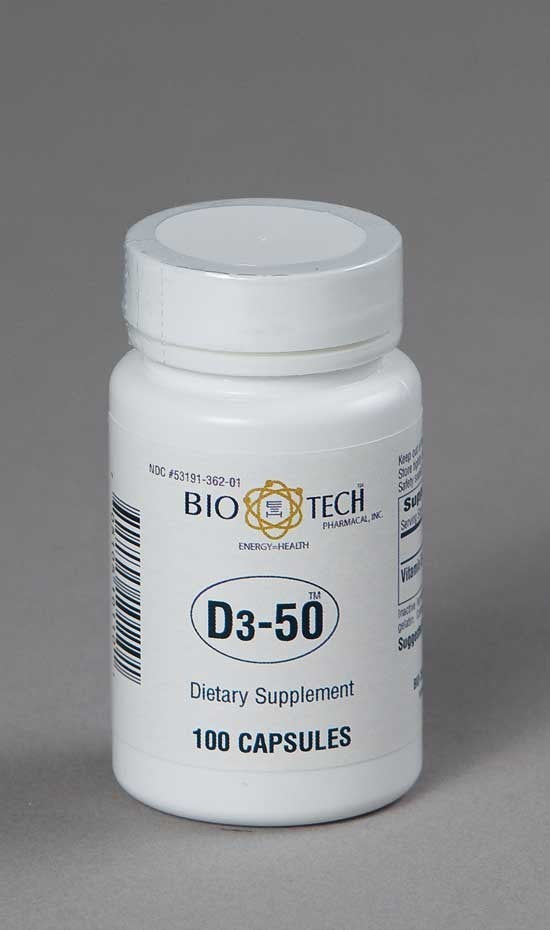VIT D3 50000 IU CAPS 100CT BIO-TECH