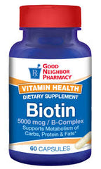 GNP BIOTIN 5000 MCG CAP 60