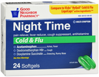 GNP NIGHT TIME COLD & FLU SGC 24