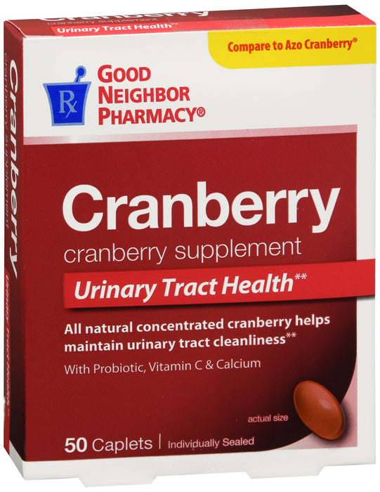 GNP URIN HLTH VITC CRNBRY TAB 50