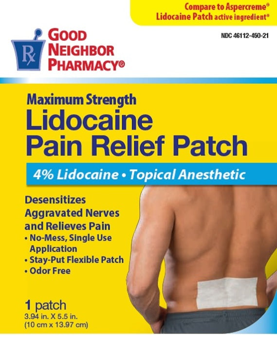 GNP LIDOCAINE PAIN RELIEF PF 4% PAT 5CT