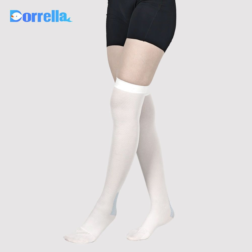 GNP STOCKING AE KNEE CT 15-20MMHG WHT 2X
