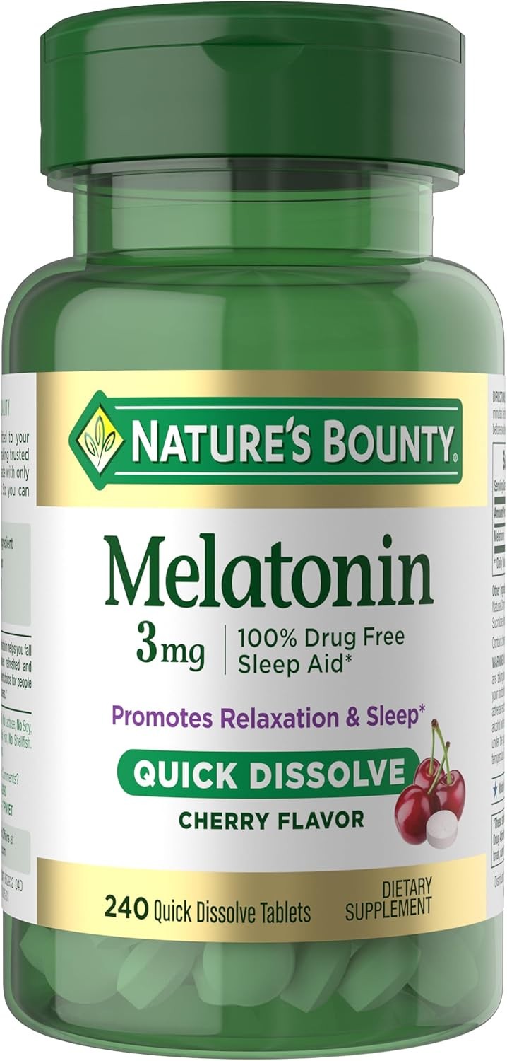 NB MELATONIN TB 3MG 240 CHERRY SL