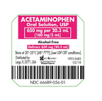 ACETAMINOPHEN 650 MG SOL 100X20.3 ML UD