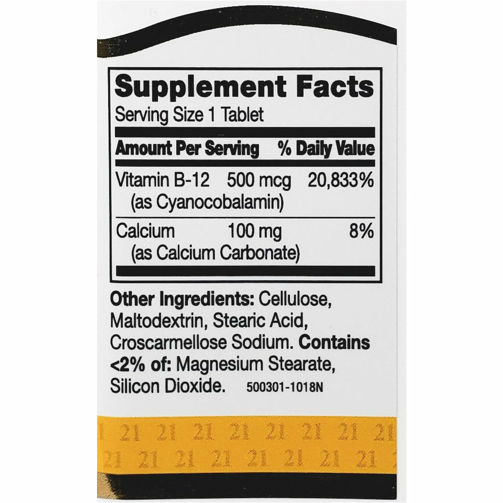 VITAMIN B-12 TB 500MCG 100+10 FR