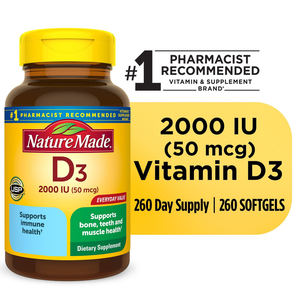 VIT D3 2000IU TABLET 220CT NAT MADE
