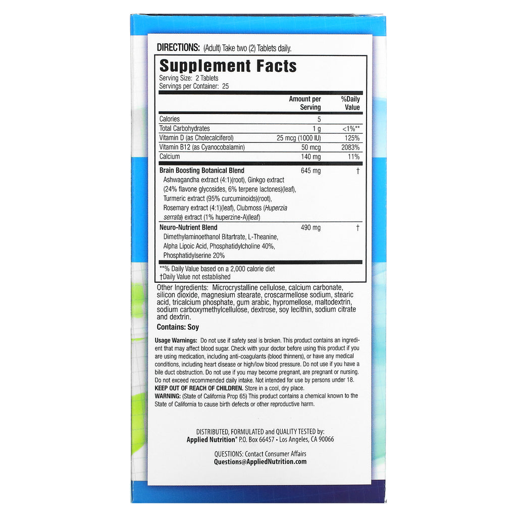 HEALTHY BRAIN ALL DAY FOCUS TB 50