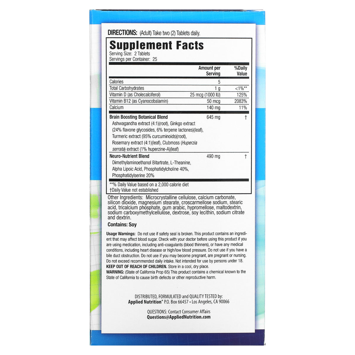 HEALTHY BRAIN ALL DAY FOCUS TB 50