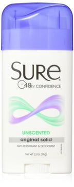 SURE CLEAR DRY ST 2.6OZ UNSCENTED