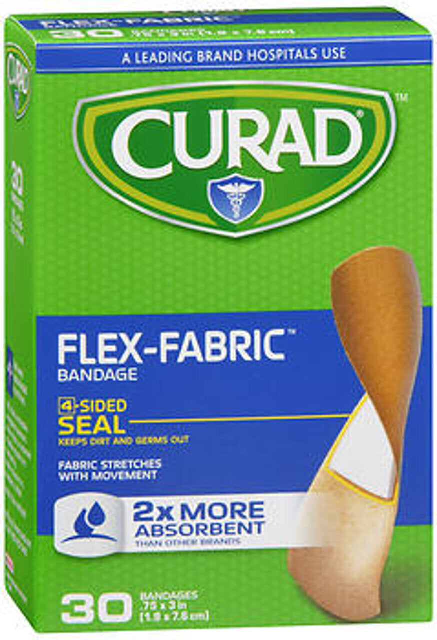 CURAD FLEX FABRC CIR BANDAGE 7/8IN 100CT