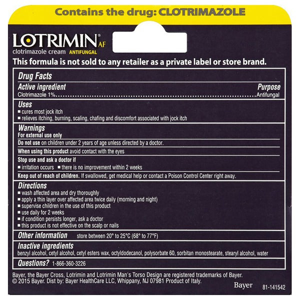 LOTRIMIN AF CR 1% 12GM JOCK ITCH