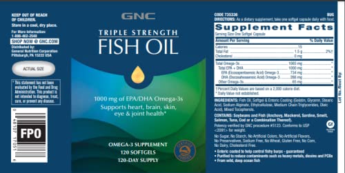 FISH OIL GC 1000MG 120 OM3 SFG