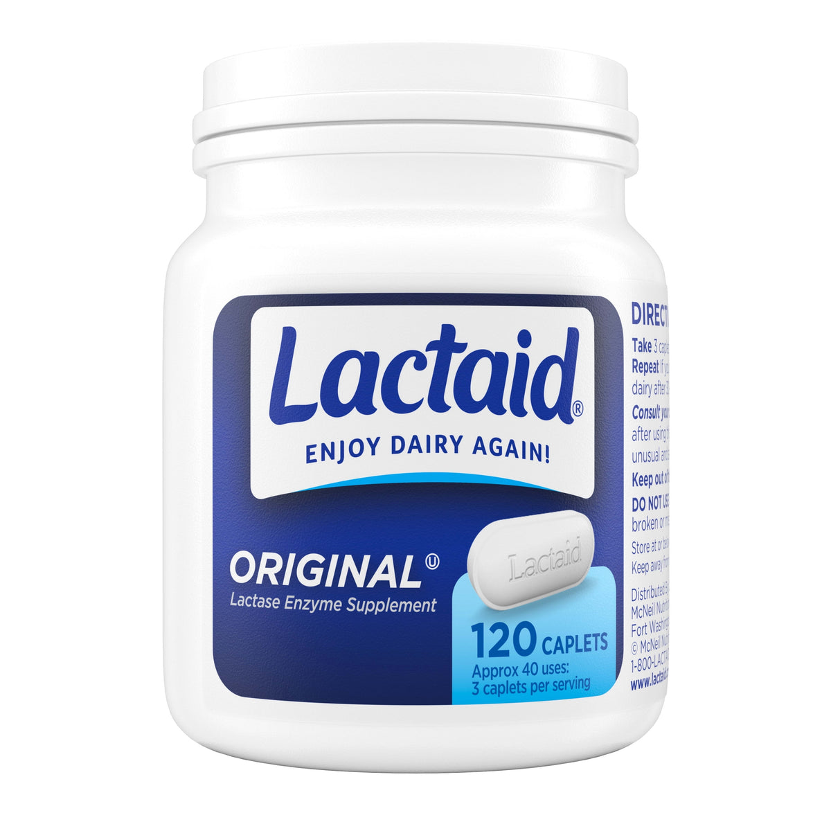 LACTAID ORIGINAL TB 120 CPLT