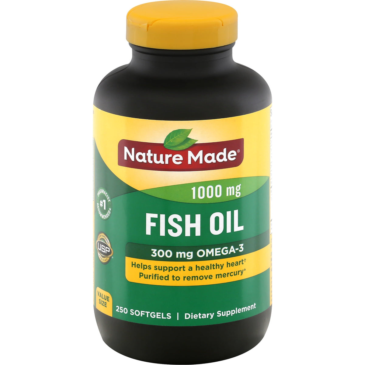 FISH OIL 1000MG SOFTGEL 250CT NAT MADE