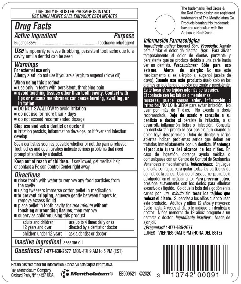RED CROSS TOOTHACHE DRP KT #403