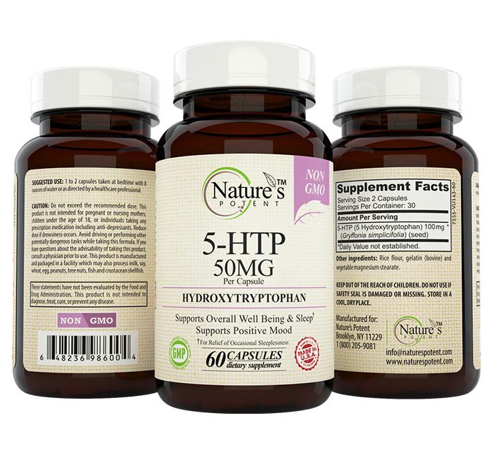 5 HTP 200MG CAP 50CT NAT TRU