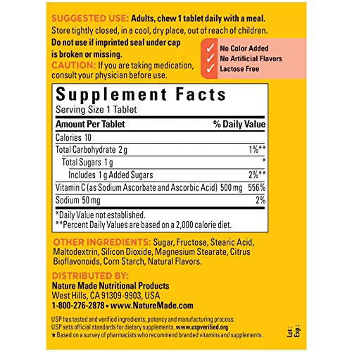 VIT C 500MG TABLET 150CT NAT MADE