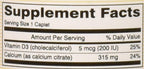 CALCIUM CIT W/D TB 315MG-250U 60