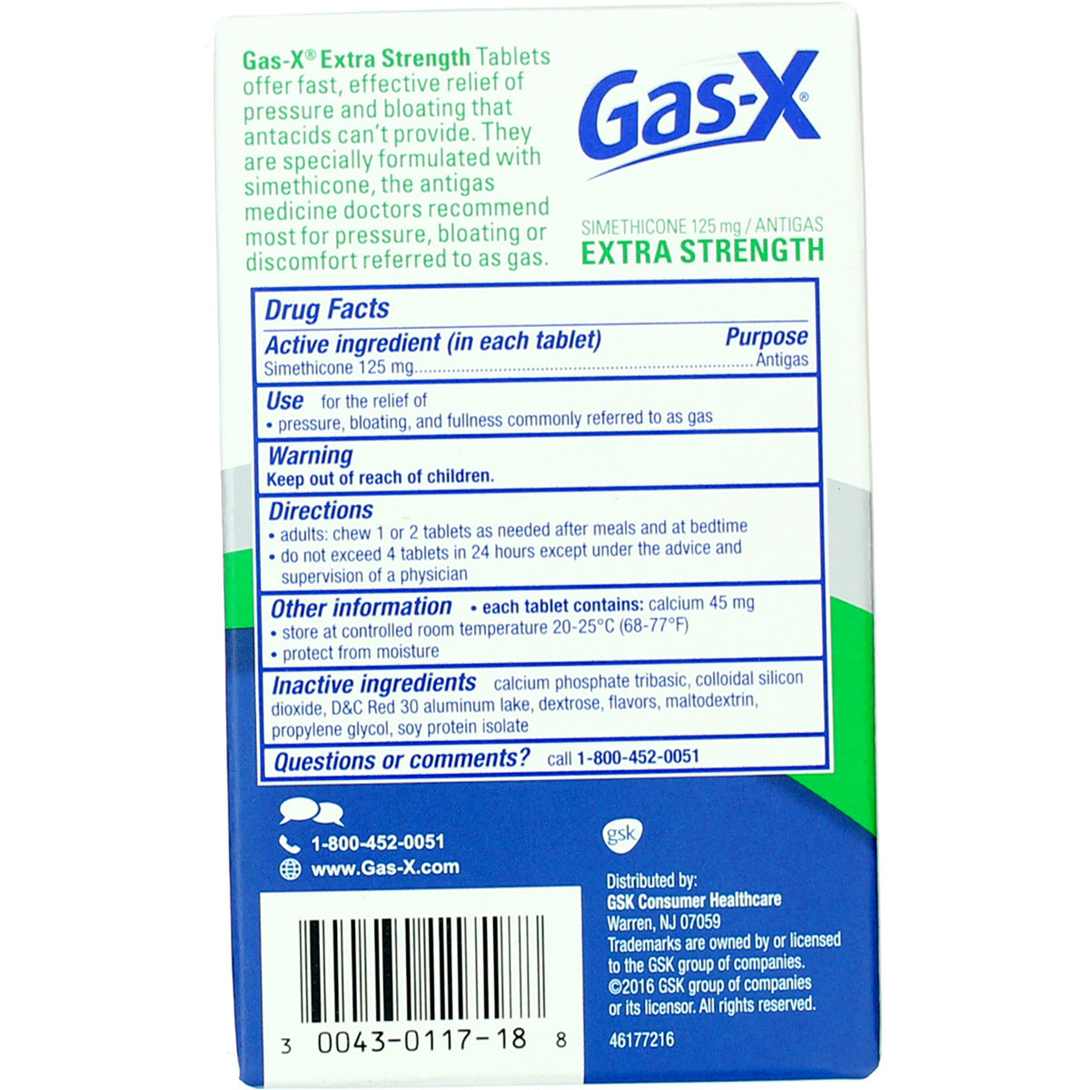 GAS-X  CW 125MG 18 CHERRY ES