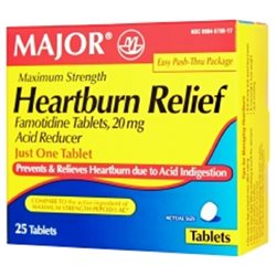 HEARTBURN RELIEF 20MG TABLET 25CT MAJOR