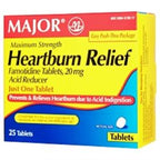 HEARTBURN RELIEF 20MG TABLET 25CT MAJOR