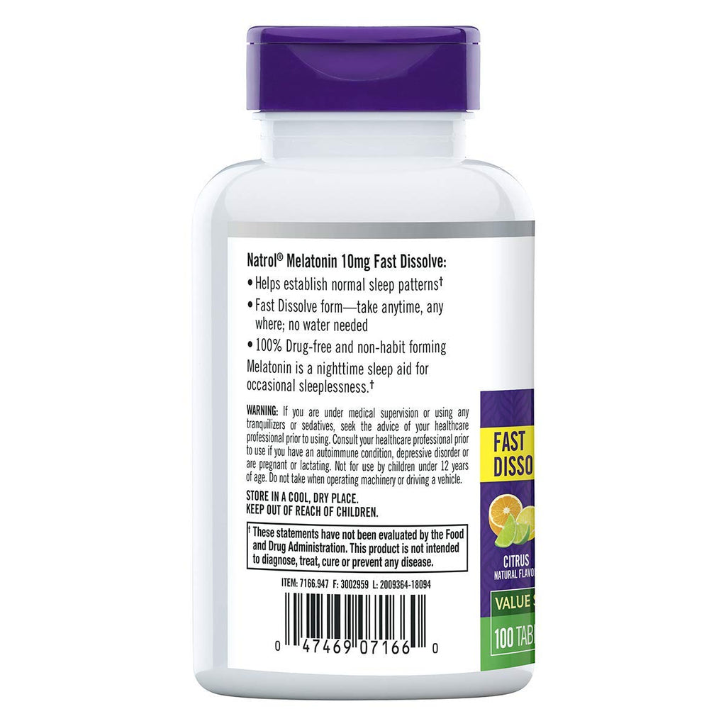 GNP MELATONIN 10MG QUCK DISOLVE 100 TAB