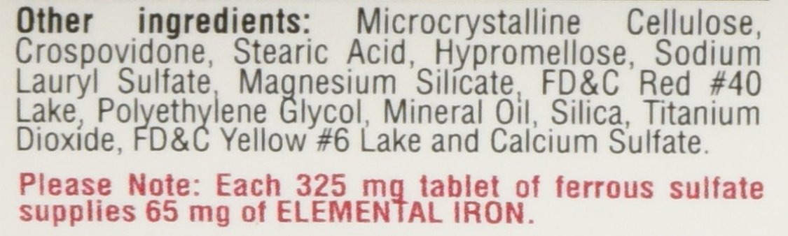 FERROUS SULFATE 325MG TAB 100CT GERI-CR
