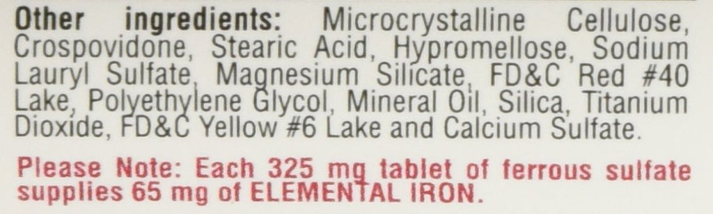 FERROSUL B/P 325MG GRN TAB 100 (4X25)