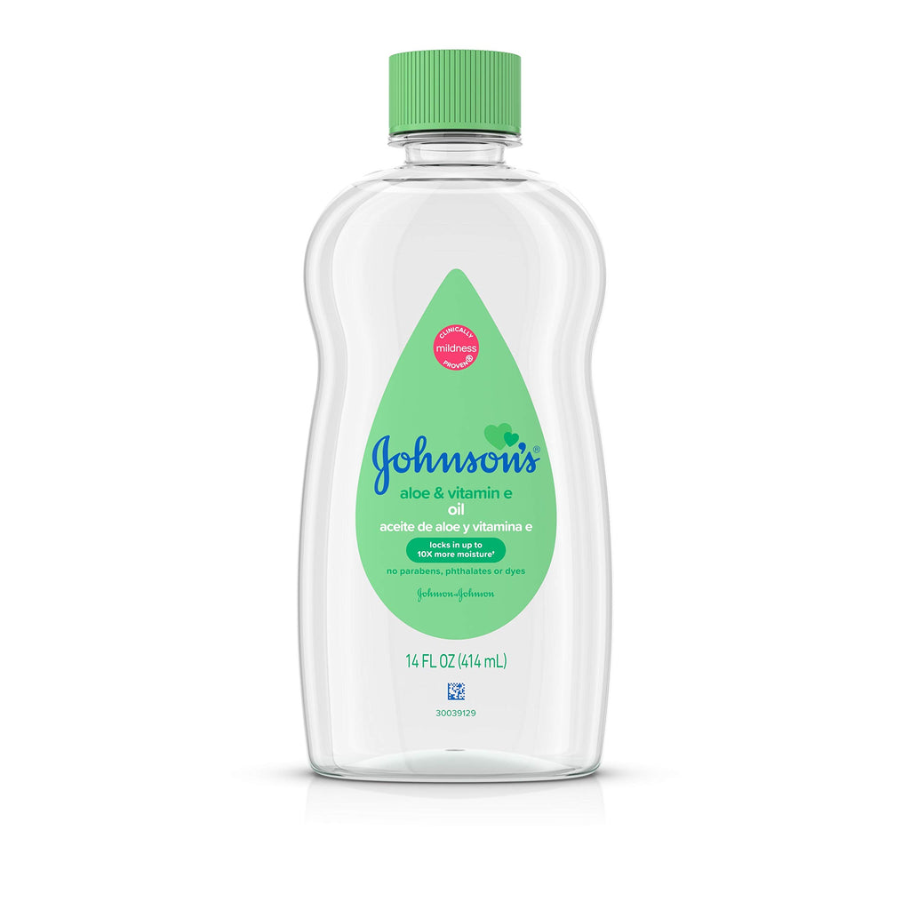 JJ BABY OIL GL 6.5OZ ALOE/VIT E