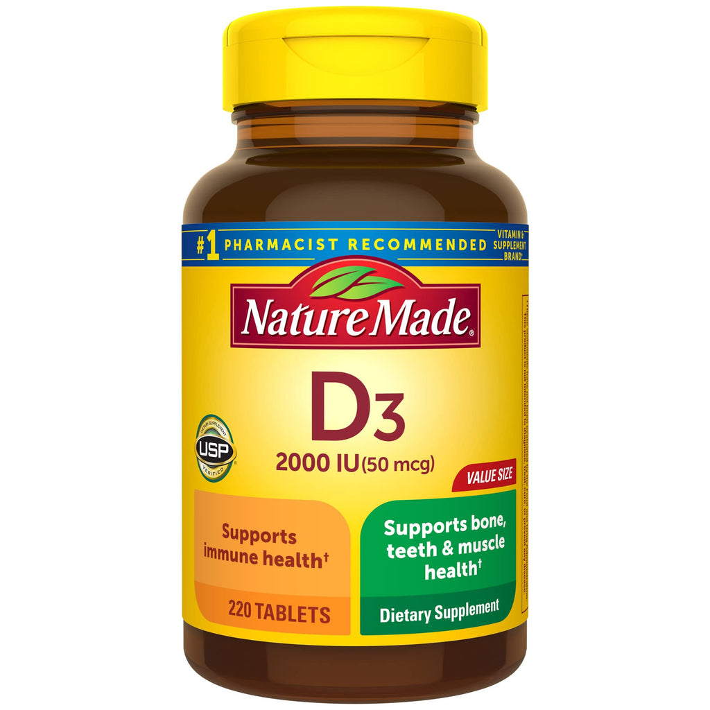 VIT D3 2000IU TABLET 220CT NAT MADE