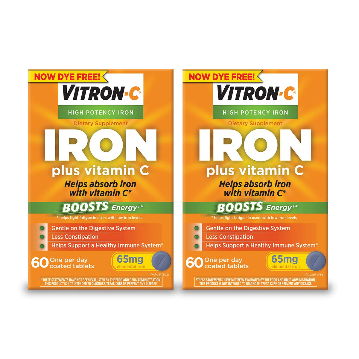 IRON W/VITA C TB 100-250MG 100