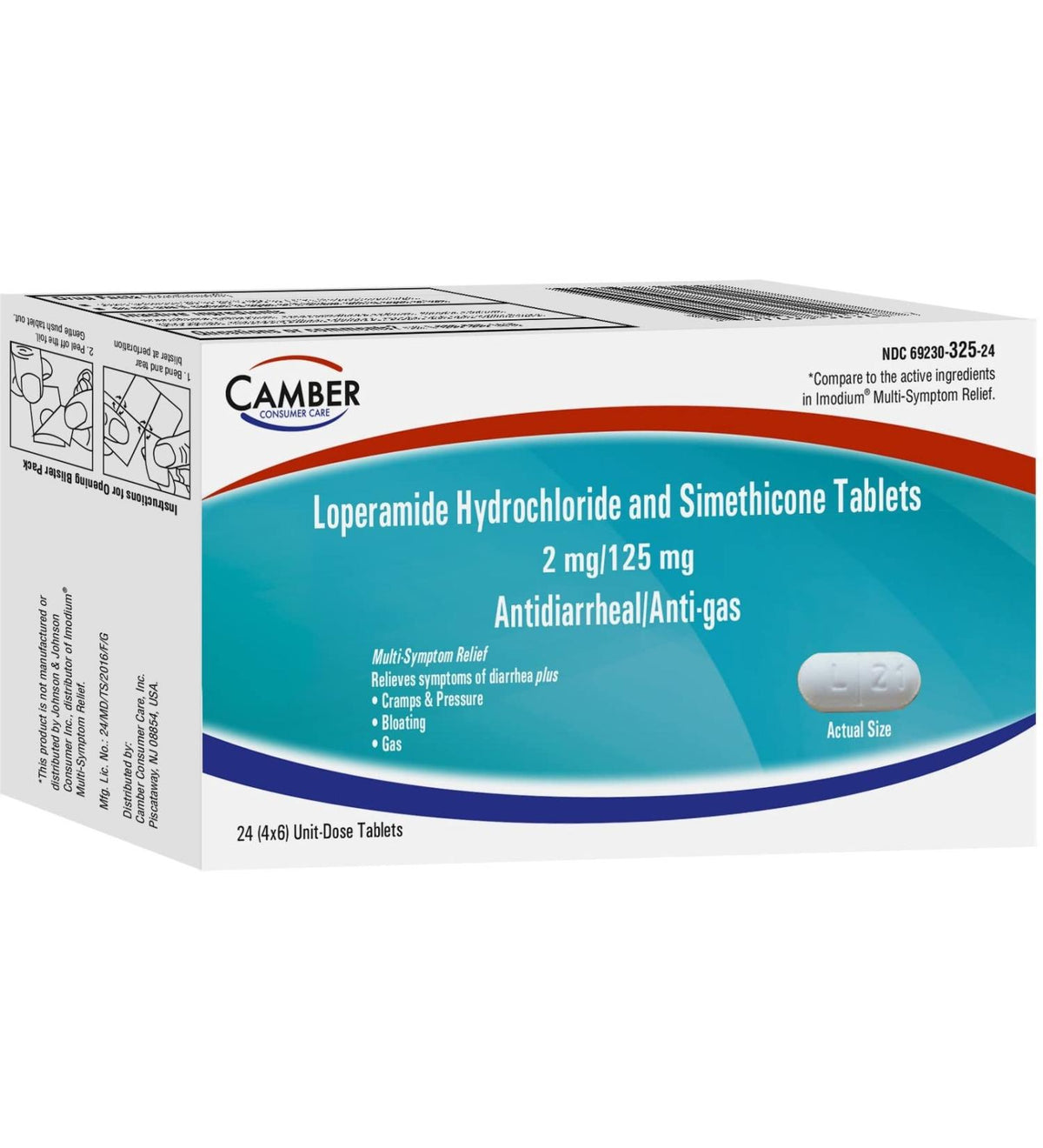 LOPERAMIDE-SIMETH 2-125MG TAB 24(4X6) UD