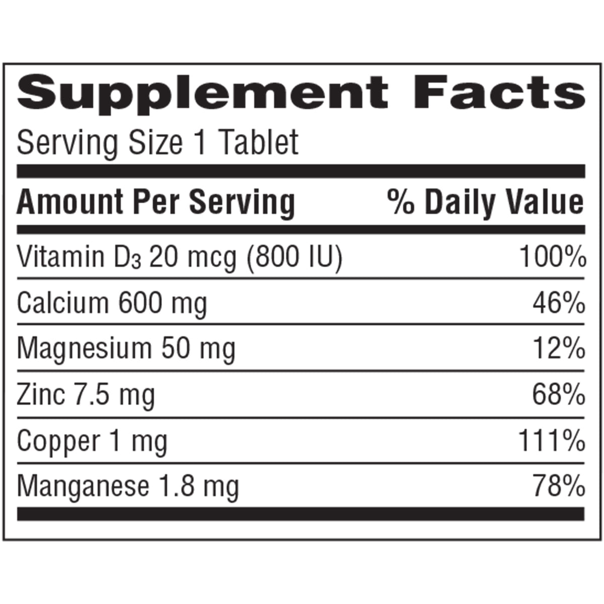 CALTRATE 600+D3 TB 600MG-800U 120