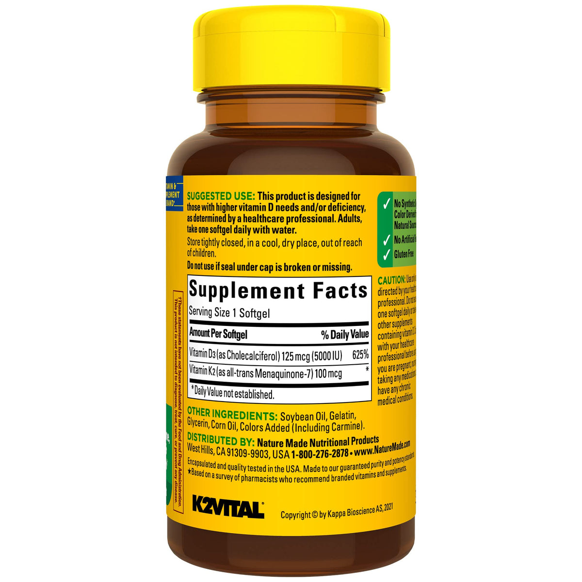 NM VITAMIN D3+K2 GC100-125MCG 30