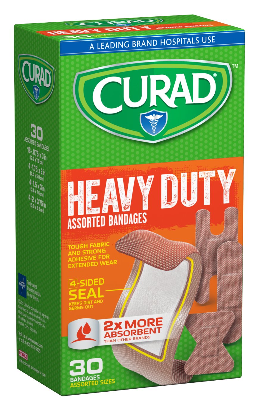 CURAD EXTRA HOLD AP 30 ASTD