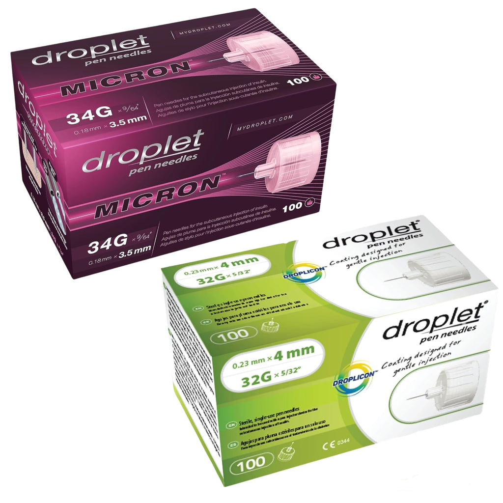 DROPLET PEN NEEDLES 31GX5MM 100CT