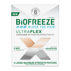 BIOFREEZE ULTRAFLEX LIDOCAINE 4% PAT 4CT