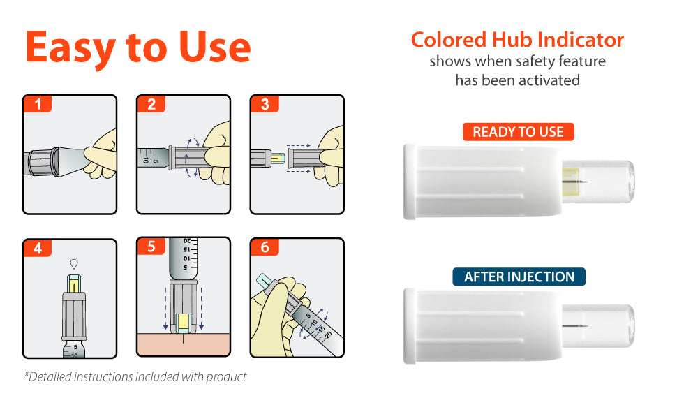 EASY TOUCH SAFETY PEN NDL 29G 5MM 100CT