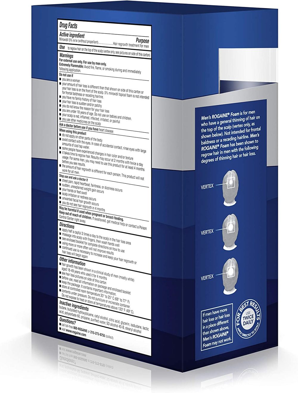 ROGAINE FM 5% 60GM MEN 3MO