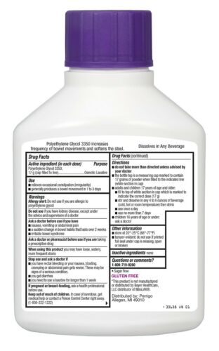 MIRALAX PW 17GM/DS 238GM 3350 ORN