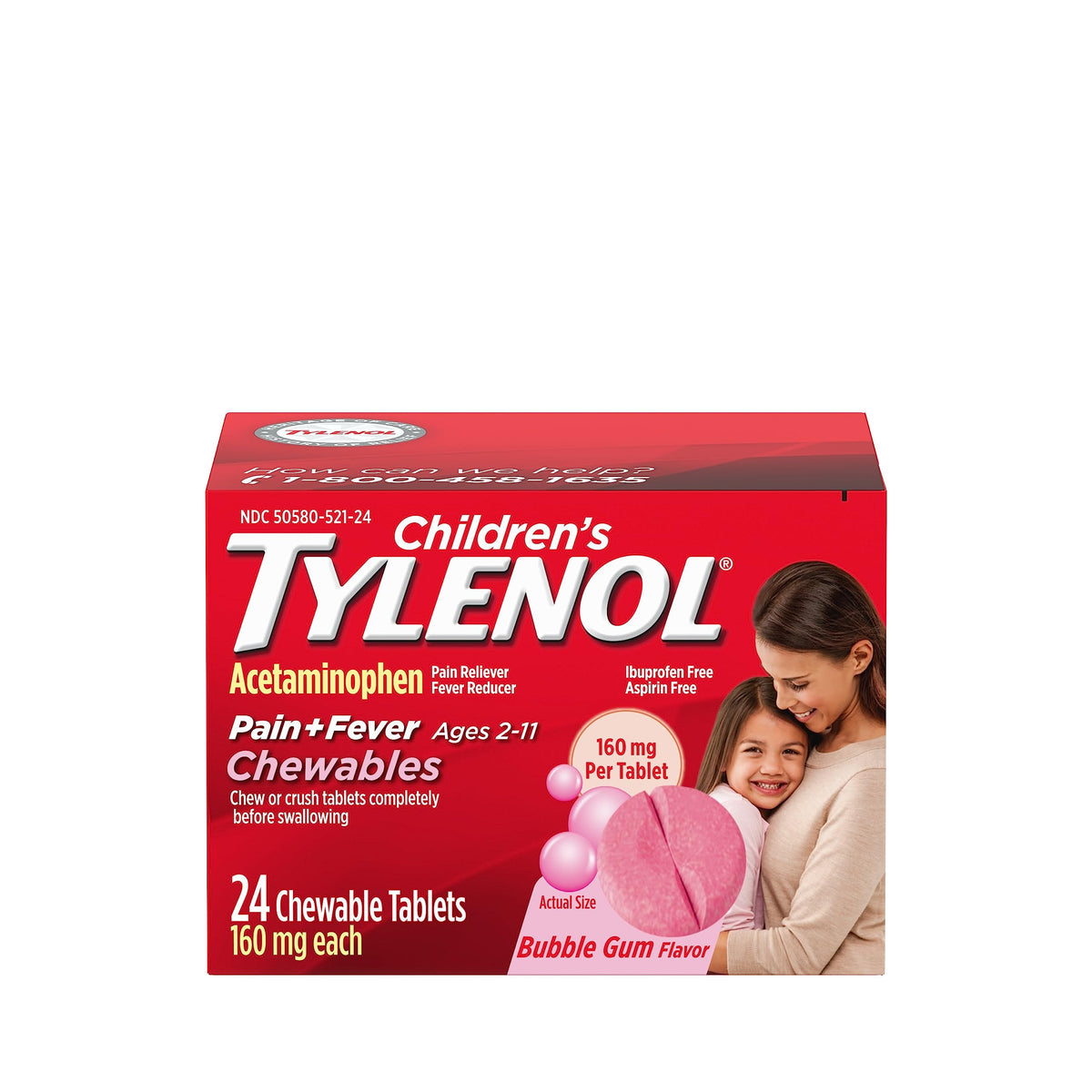 TYLENOL SS 160MG/5ML CHLD BGUM
