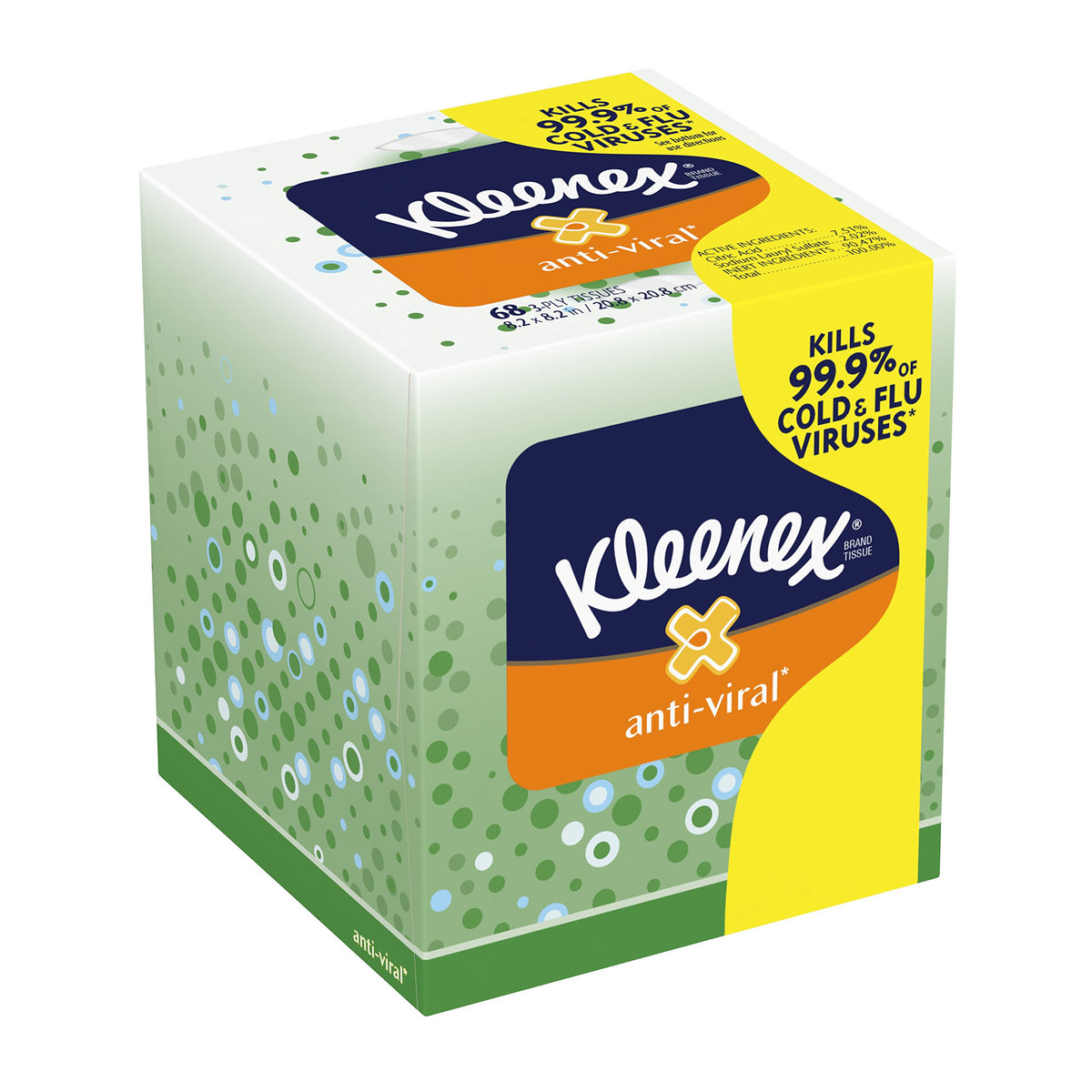 KLEENEX ANTIVIRAL FACIAL TSU 27X55CT