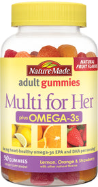 MULTI +OMEGA 3 GUMMIES 80CT NAT MADE