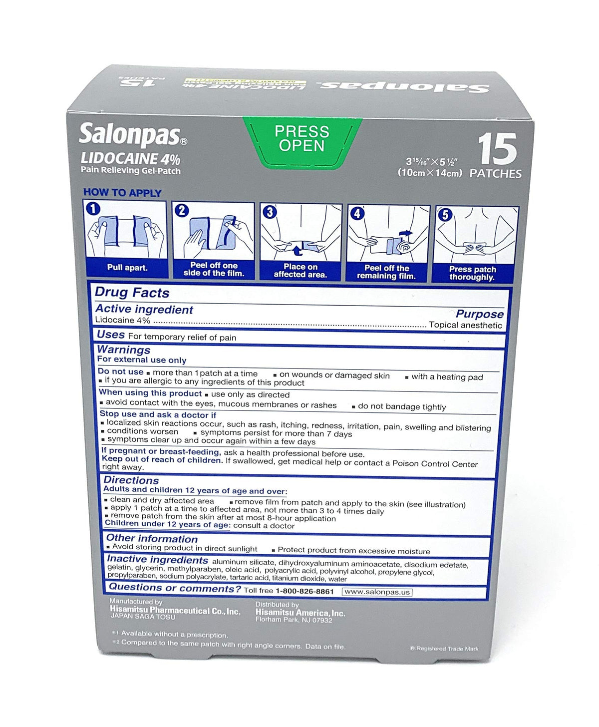 SALONPAS LIDOCAINE RL 4% 88ML TOP