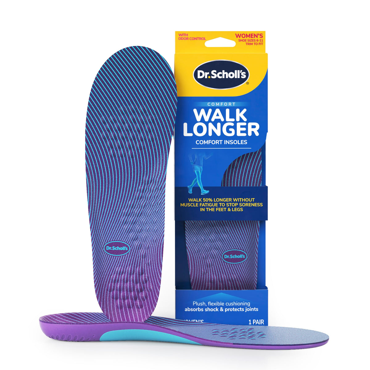 SCH WALK LONGER INSOLE PD 2EA WMN