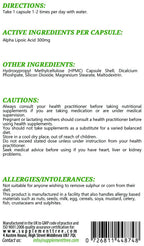 ALPHA-LIPOIC ACID TB 300MG 60 PF