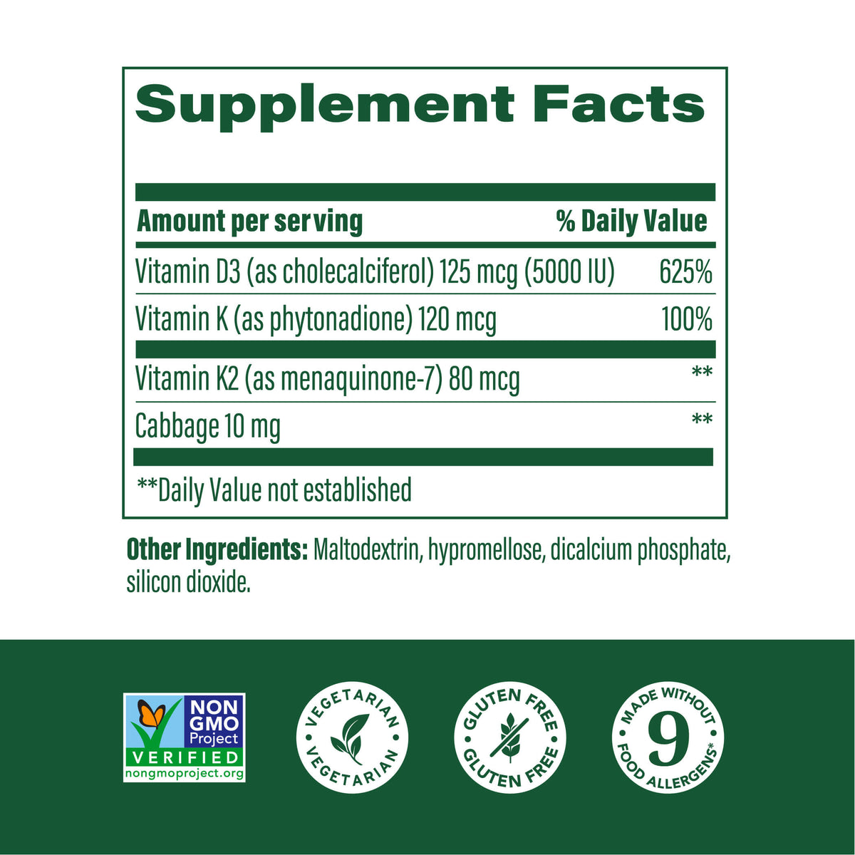 VITAMIN D3 E/S 5000IU TAB MX BRY 70CT NM