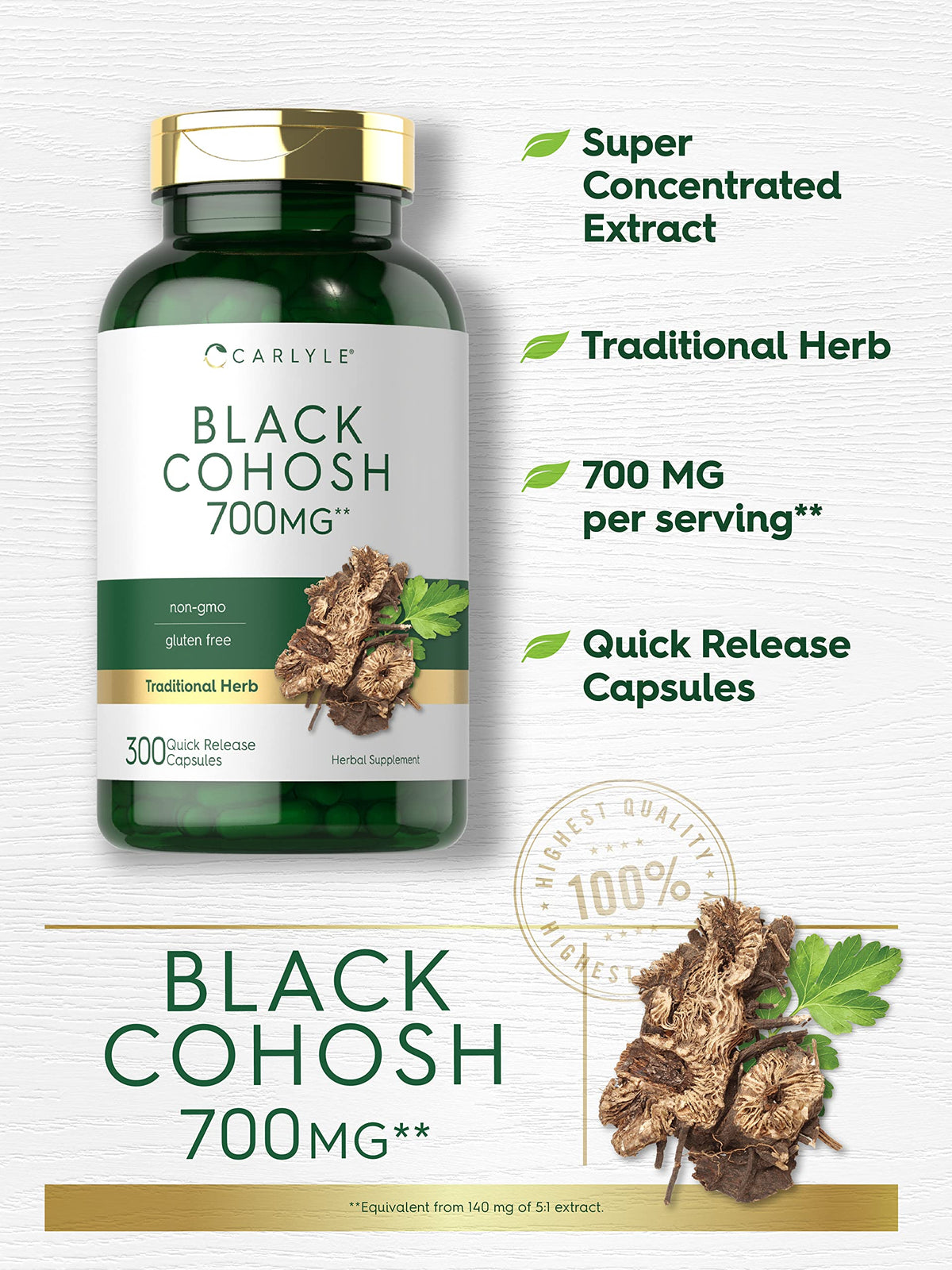 NT BLACK COHOSH CP 700MG 100